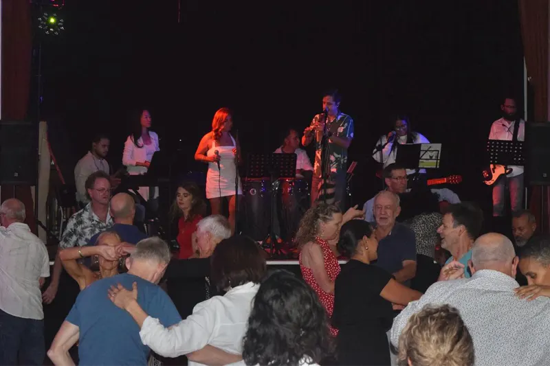 Band on stage